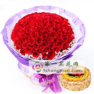 至死不渝 99朵紅玫瑰